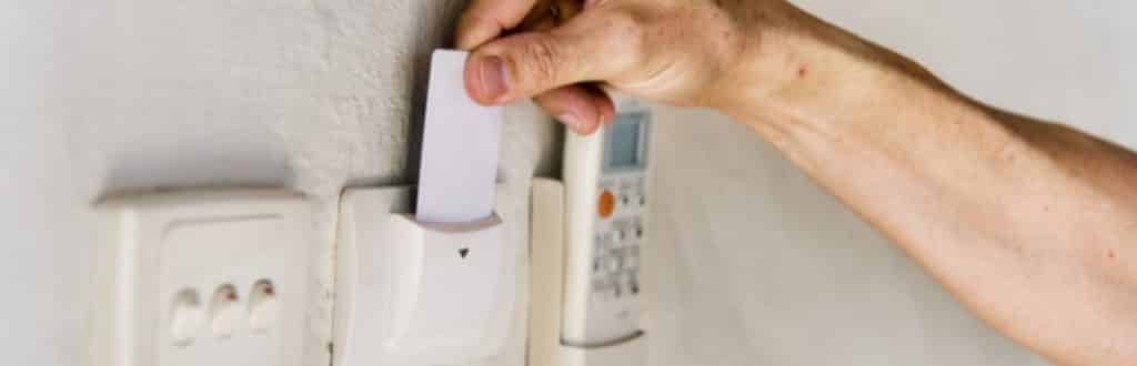 turning off the air conditioner